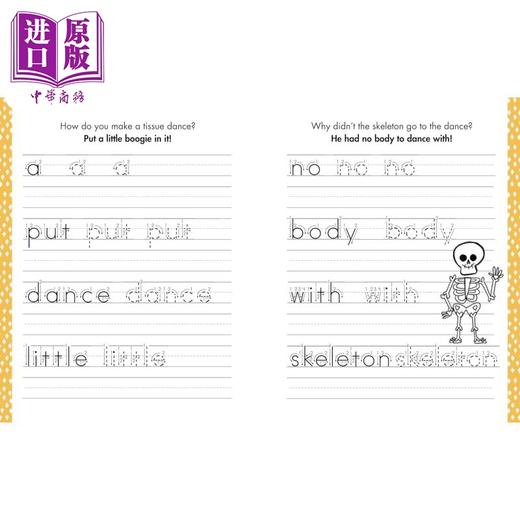 【中商原版】小学儿童印刷体手写练习册 The Print Handwriting Workbook for Kids 用笑话谜语学习英语书写练习印刷体英文原版 商品图4