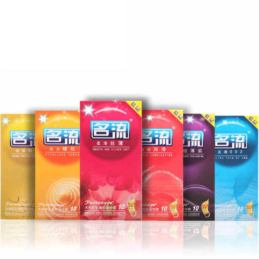名流 超薄避孕套 60只组合情趣套套 安全套男用中号均码 超柔润滑大颗粒螺纹套子 成人计生用品 名流6款精品组合60只(10只/款6款6盒) 商品图5