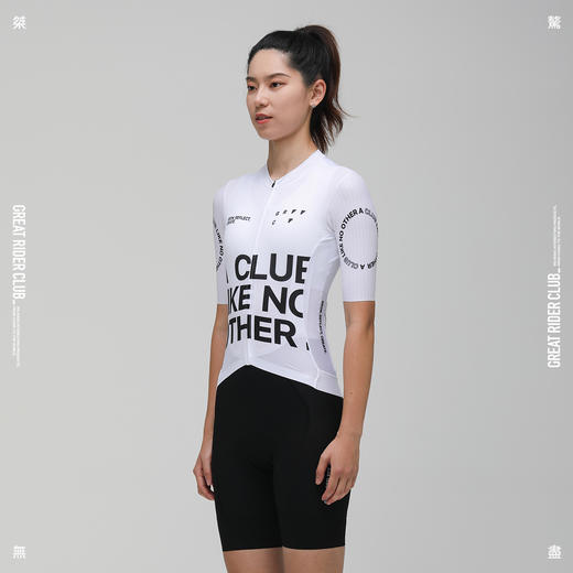 GRC桀骛无尽春夏新款女士标语系列速干公路自行车骑行服上衣 商品图4