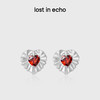 lost in echo2025春季新款轻奢高级水滴心形褶皱925纯银耳环耳饰 商品缩略图0