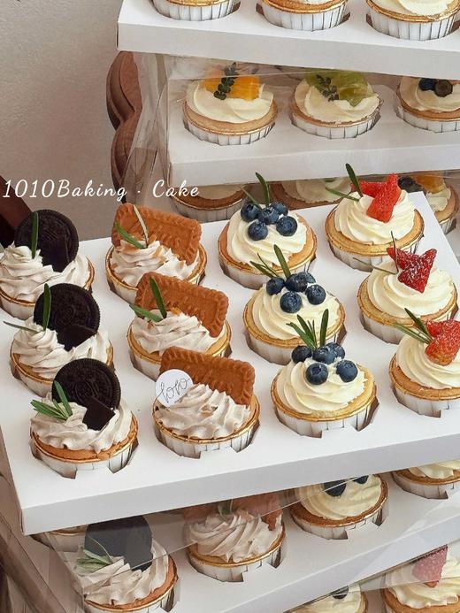 「森系·主题cupcake·12个装/盒」北海道配方有内馅·100%动物奶油（提前24小时预订） 商品图1