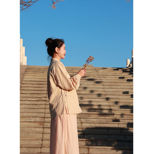 【抖音专属】新中式衬衣(24810025-地籁-结缘款) 商品图3