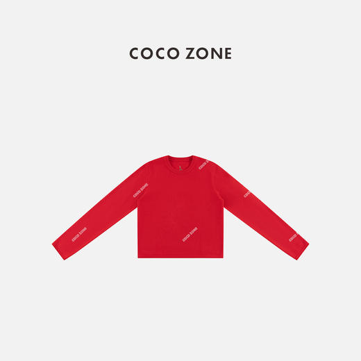 COCO ZONE 新年款后领刺绣图案圆领长袖针织衫CC1D2752 商品图0