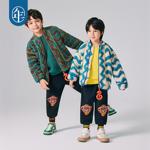 年衣童装儿童唐装外套2024冬季新品男女童新中式国风摇粒绒上衣N4244561D03 商品图6