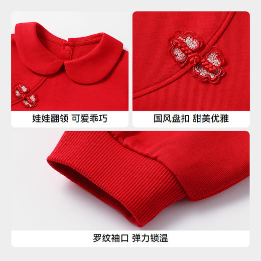 女童翻领卫衣春季新款安奈儿童装实体店同款XG511546 商品图5