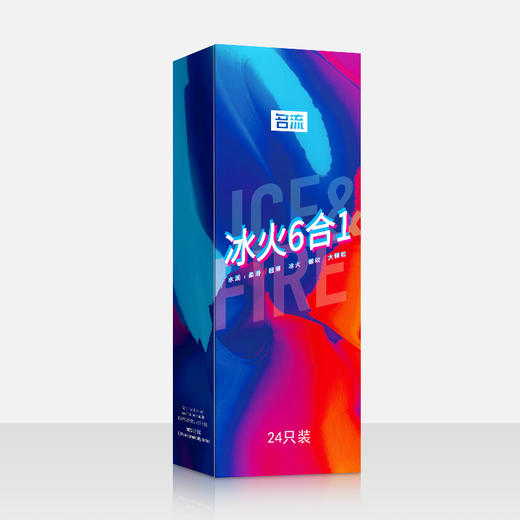 名流避孕套安全套3盒84只装 性感五合一 冰火六合一 至薄002大盒情趣套套计生情趣 商品图6