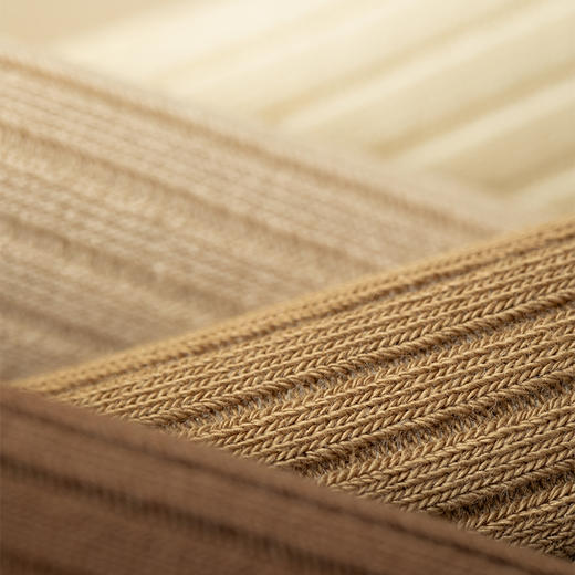 洁丽雅2双装棉质女士长筒袜柔软舒适弹力透气简约纯色长绒棉袜 商品图1