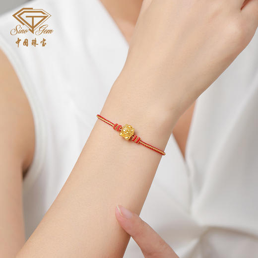 【大足石刻】狮来运转黄金转运珠 足金狮子手串【Y】 商品图6