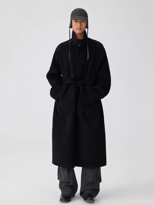 Simple Project/Y24217/羊毛双面呢立领大衣 商品图1