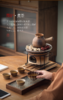 围炉煮茶套装（配置：主人杯、侧把壶、炭火炉、木垫、烤网、品茗杯、果木炭*2包、手提盒） 商品缩略图2