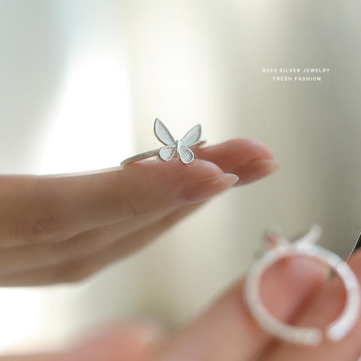 【预售15天】【蝶楚】S925银蝴蝶戒指【YXS-K2029】 商品图3