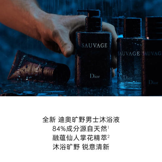 迪奥Dior旷野男士沐浴露250ml 清爽洁净木质香留香芬芳【CDF】 商品图2