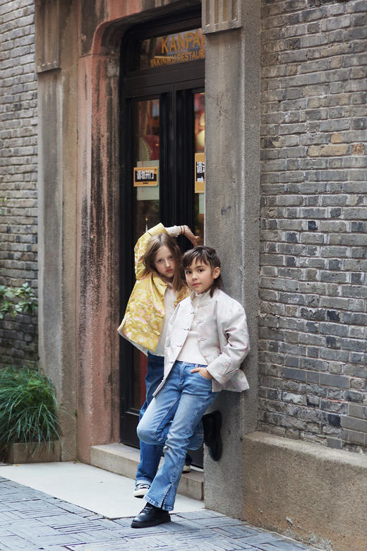 盛唐牡丹|儿童系列|Kids 缠枝宝相花双面穿外套 商品图9