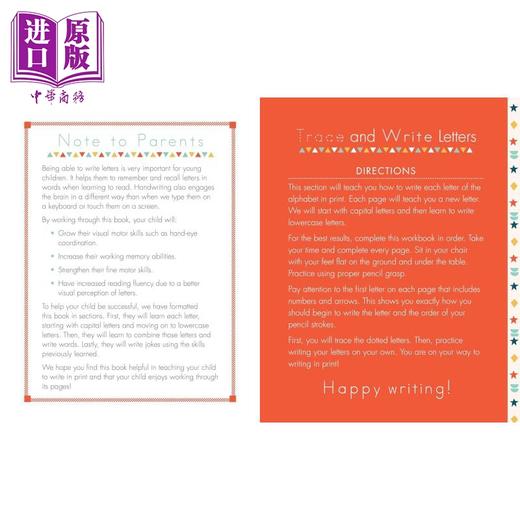 【中商原版】小学儿童印刷体手写练习册 The Print Handwriting Workbook for Kids 用笑话谜语学习英语书写练习印刷体英文原版 商品图3