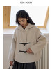 ForPoem 现货 24/FW原创设计羊毛羊驼大翻领海军领双面尼大衣外套 商品缩略图2