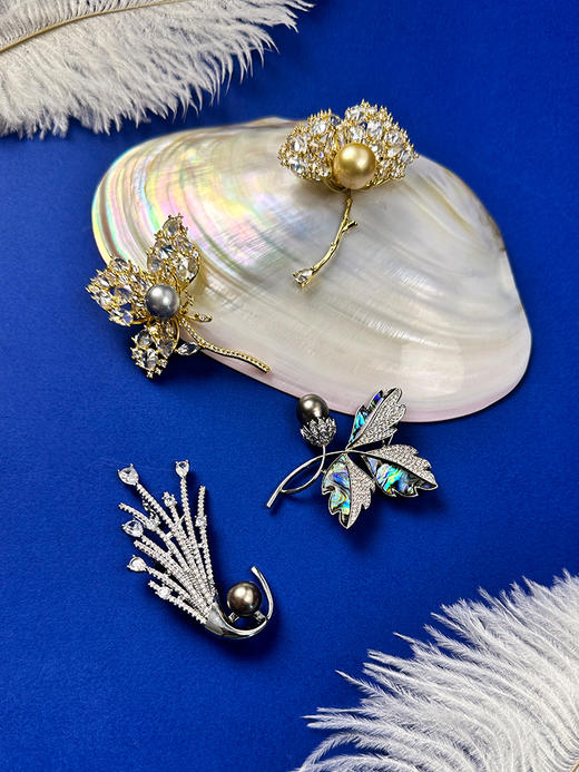 【挚友限定】【储值赠礼】悦甄 海水珍珠珠胸针 商品图0