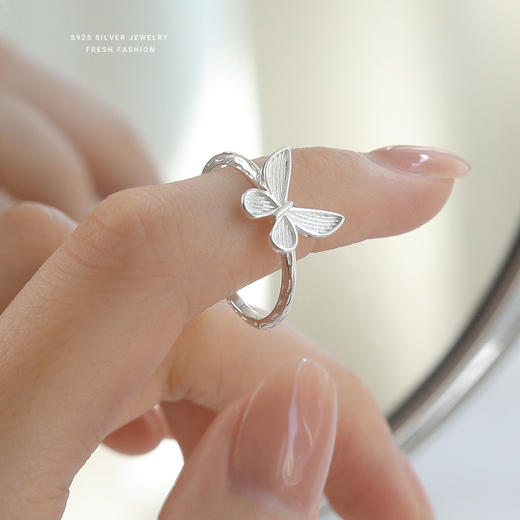 【预售15天】【蝶楚】S925银蝴蝶戒指【YXS-K2029】 商品图2