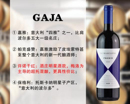 【特价促销，售完无补】意大利大名家：嘉雅酒庄许诺干红（2020年） 商品图0