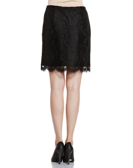 4894415517477 JOAN&DAVID 黑色蕾丝百搭短裙 商品图2