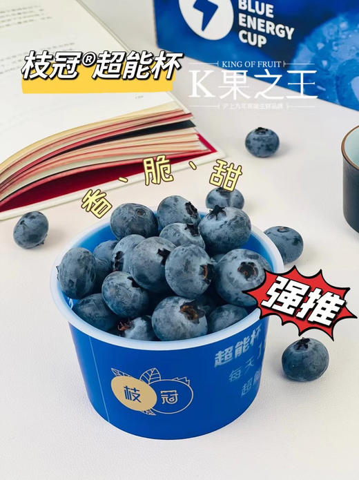 云南枝冠蓝莓杯，—硬度高，爽脆，纯甜、味道浓郁 商品图0