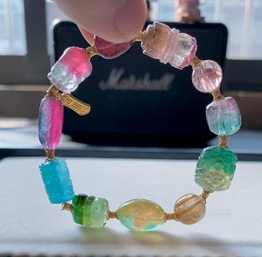 13mm-14mm单圈多宝碧玺手链 商品图2