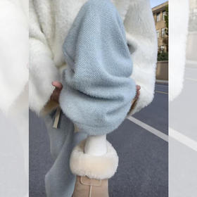 <曾小咸推荐> 仿水貂毛针织阔腿裤 日常139.99/件 活动价89.99/件！！