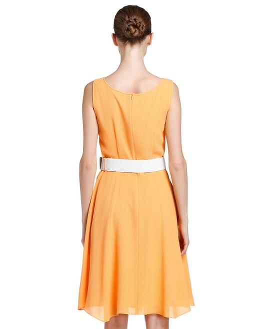 4894415331400 JOAN&DAVID 橙黄色甜美淑女无袖连衣裙 商品图1