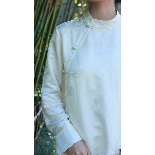 【抖音专属】珠落•新中式衬衣（24810135珍珠-设计师） 商品图3