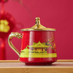 《金銮瑞雪》感温变色杯 ，百年故宫，故宫文物修复专家亲创献礼！南京明孝陵博物馆监制！