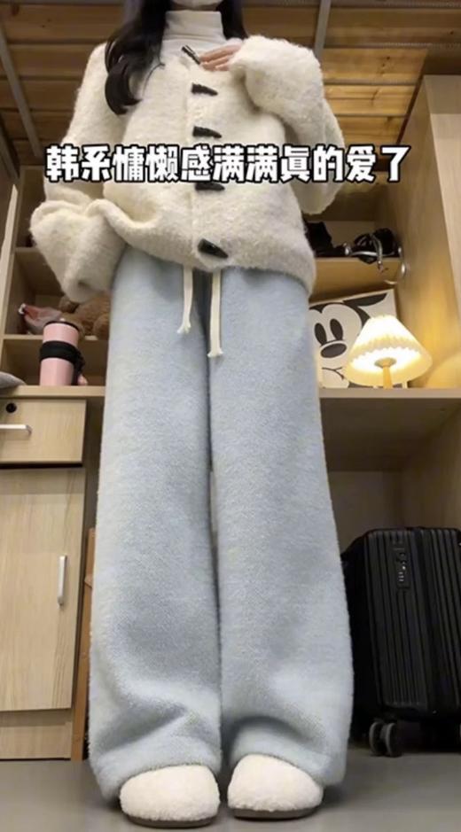 <曾小咸推荐> 仿水貂毛针织阔腿裤 日常139.99/件 活动价89.99/件！！ 商品图4