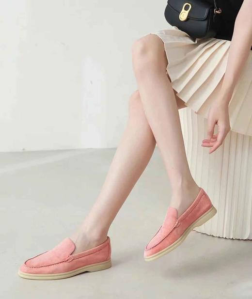 【顺丰包邮】04329 洛诗琳超越LP一脚蹬羊京皮乐福鞋0156 商品图0