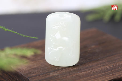 和田玉白玉生肖【羊】吊坠  配精美挂绳 商品图3