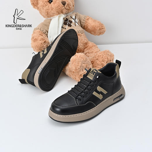 KDS经典鲨女鞋2024年冬季新款加绒保暖男士平底休闲鞋KW266-D55091 商品图1