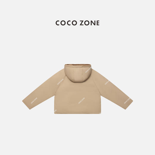 COCO ZONE 冬季高级感拼接连帽宽松派克棉服CC2D3070 商品图1
