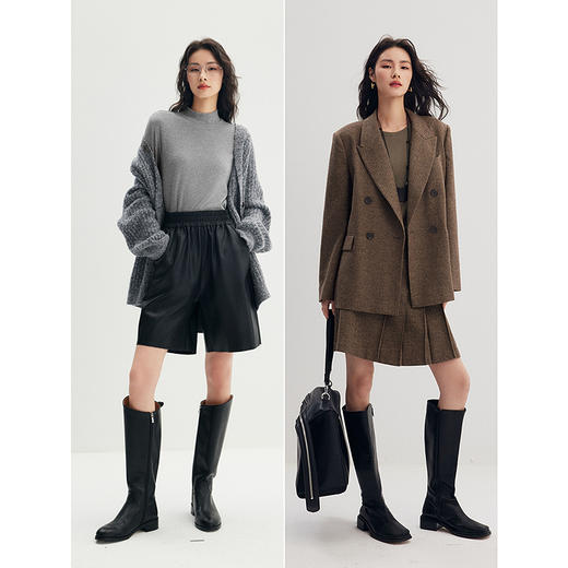 棉仓357601012-慕斯打底轻暖发热多领型发热打底衣 商品图3