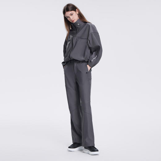 加绒 | TITIKA ACTIVE太空加绒工装裤秋冬保暖防风运动长裤高腰宽松直筒裤11187 商品图3