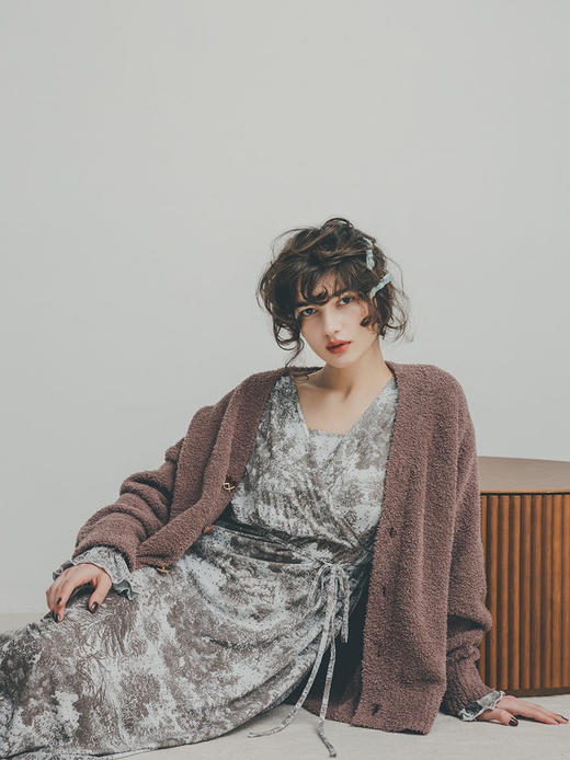 官网1188！Sn*del同款秋冬保暖软绵绵半边绒家居服套装 开衫居家睡衣月子服长袖长裤 商品图1