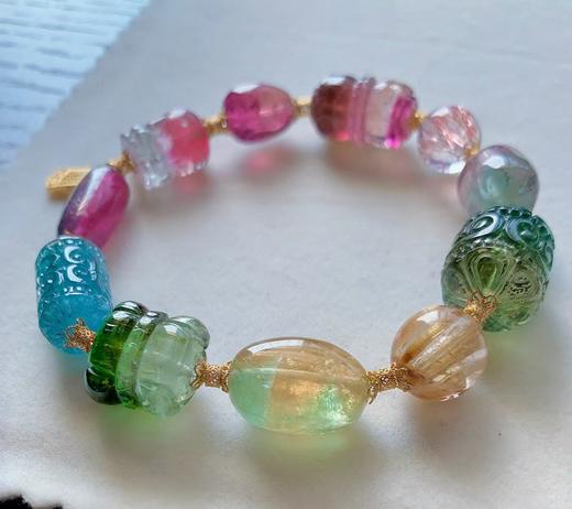 13mm-14mm单圈多宝碧玺手链 商品图4