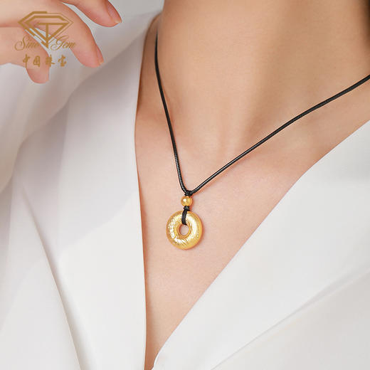 「大足石刻」黄金足金千手福佑平安扣吊坠挂坠【Y】 商品图6