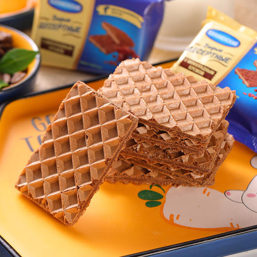 卡洛姆思克巧克力奶油味华夫饼干210g/152655 醇香浓郁轻便小包装 商品图1
