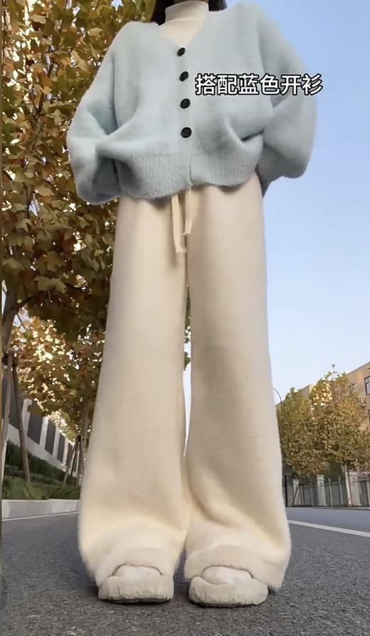 <曾小咸推荐> 仿水貂毛针织阔腿裤 日常139.99/件 活动价89.99/件！！ 商品图5