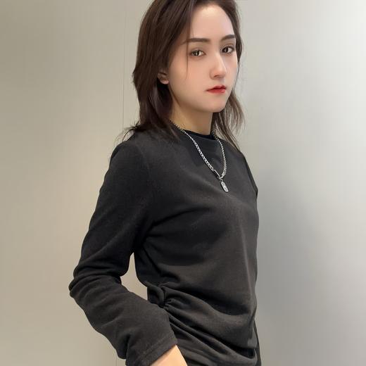 ZS圆领下摆褶皱长袖打底衫 冬季 057214646218 商品图2