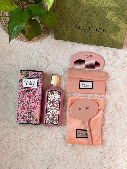 B120326解决直男选礼物的苦恼粉绮梦香水100ml+化妆镜+梳子+灯串+拉菲草圣诞节礼盒 商品图5
