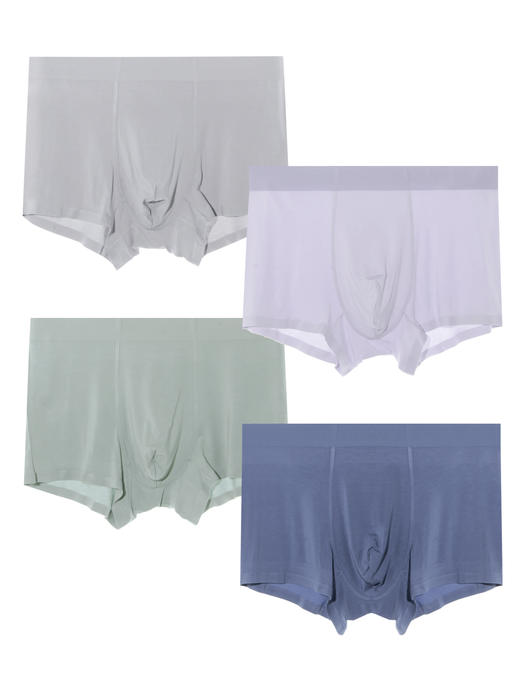 【满3条/6.7折】【秀黛】男时尚莫代尔无痕平角裤男内裤【1条】S5330003T【门店同款】【内裤非质量问题不退换】 商品图5