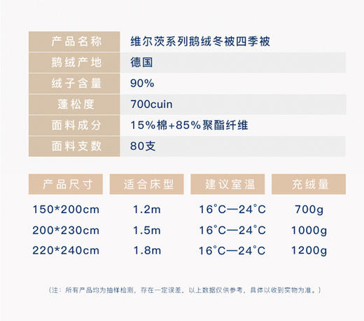 【德国原产OBB】Royal Bed90%鹅绒被 Wiltz维尔茨加厚四季被冬被 商品图5