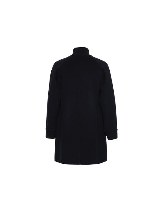 callisto大师系列黑色绵羊毛大衣 商品图1