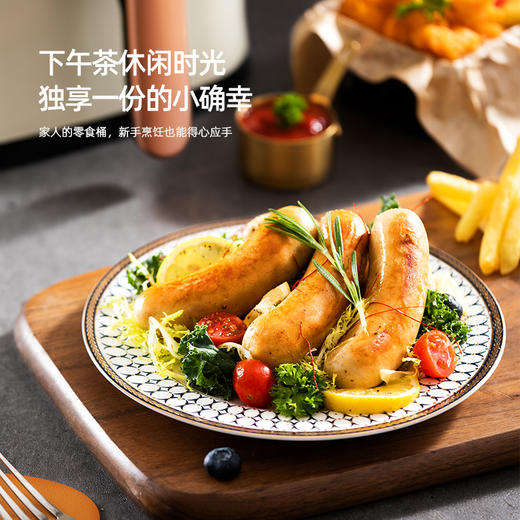 【新品上市】龙的（longde）空气炸锅 家用智能不沾易清洗 360度热风循环准确定时无油煎炸薯条机 贴心菜单照着学轻松做大厨 LD-KL5589 商品图4
