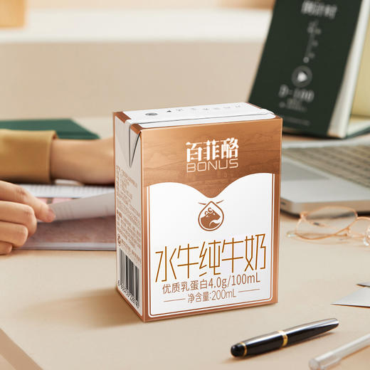 百菲酪 4.0g 优质乳蛋白 水牛纯牛奶 200ml*12 商品图2