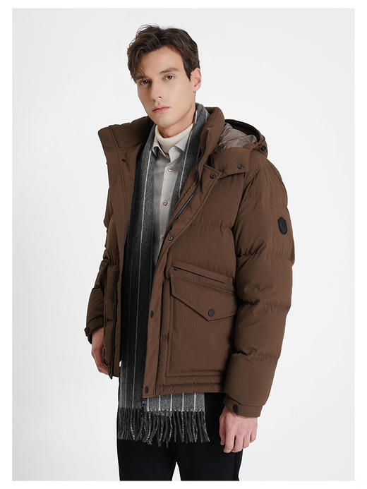 callisto咖啡色鹅绒羽绒服 商品图3