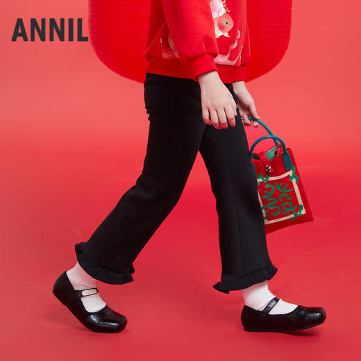 女童针织裤春季新款安奈儿童装实体店同款XG516559 商品图1